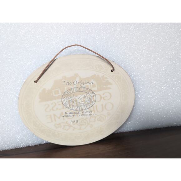 The Original Spooner Creek Designs God Bless Our Home Ceramic Wall Hanging 7.5" - Picture 3 of 3